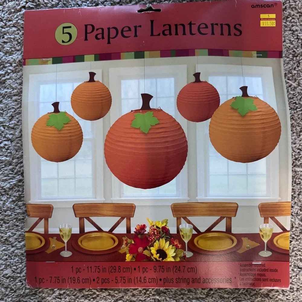5 Pumpkin Lanterns